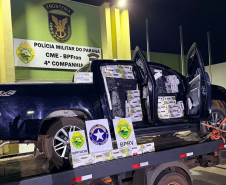 PMPR apreende carga contrabandeada e recupera veículo furtado em Umuarama