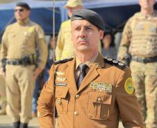 A Polícia Militar do Paraná (PMPR) realizou, na tarde desta quarta-feira (27), a solenidade de entrega de comando do 15º Batalhão de Polícia Militar (15º BPM)