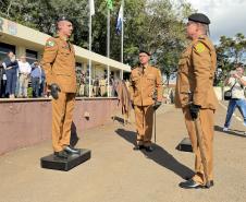 A Polícia Militar do Paraná (PMPR) realizou, na tarde desta quarta-feira (27), a solenidade de entrega de comando do 15º Batalhão de Polícia Militar (15º BPM)