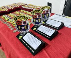 Durante a solenidade, foram entregues a Medalha “Guardião do Norte Pioneiro” e a Medalha Policial Militar