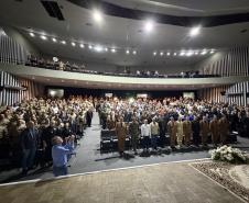 Durante a solenidade, foram entregues a Medalha “Guardião do Norte Pioneiro” e a Medalha Policial Militar