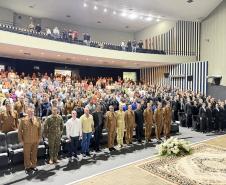 Durante a solenidade, foram entregues a Medalha “Guardião do Norte Pioneiro” e a Medalha Policial Militar