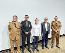 Durante a solenidade, foram entregues a Medalha “Guardião do Norte Pioneiro” e a Medalha Policial Militar