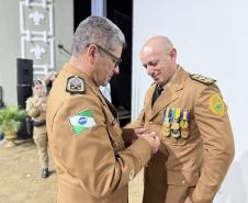 Durante a solenidade, foram entregues a Medalha “Guardião do Norte Pioneiro” e a Medalha Policial Militar