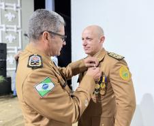 Durante a solenidade, foram entregues a Medalha “Guardião do Norte Pioneiro” e a Medalha Policial Militar