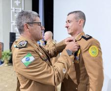 Durante a solenidade, foram entregues a Medalha “Guardião do Norte Pioneiro” e a Medalha Policial Militar