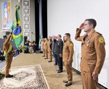 Durante a solenidade, foram entregues a Medalha “Guardião do Norte Pioneiro” e a Medalha Policial Militar