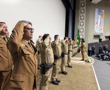 Durante a solenidade, foram entregues a Medalha “Guardião do Norte Pioneiro” e a Medalha Policial Militar