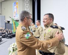 Durante a solenidade, foram entregues a Medalha “Guardião do Norte Pioneiro” e a Medalha Policial Militar