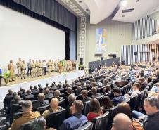 Durante a solenidade, foram entregues a Medalha “Guardião do Norte Pioneiro” e a Medalha Policial Militar