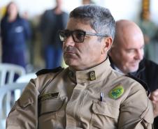 Na ocasião, o tenente-coronel Andrey Müller Iark transmitiu a função ao tenente-coronel Márcio Valim de Souza