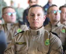 Na ocasião, o tenente-coronel Andrey Müller Iark transmitiu a função ao tenente-coronel Márcio Valim de Souza
