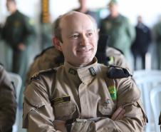 Na ocasião, o tenente-coronel Andrey Müller Iark transmitiu a função ao tenente-coronel Márcio Valim de Souza