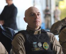 Na ocasião, o tenente-coronel Andrey Müller Iark transmitiu a função ao tenente-coronel Márcio Valim de Souza
