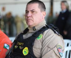 Na ocasião, o tenente-coronel Andrey Müller Iark transmitiu a função ao tenente-coronel Márcio Valim de Souza