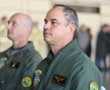 Na ocasião, o tenente-coronel Andrey Müller Iark transmitiu a função ao tenente-coronel Márcio Valim de Souza