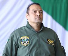 Na ocasião, o tenente-coronel Andrey Müller Iark transmitiu a função ao tenente-coronel Márcio Valim de Souza