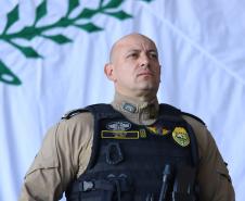 Na ocasião, o tenente-coronel Andrey Müller Iark transmitiu a função ao tenente-coronel Márcio Valim de Souza