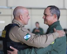 Na ocasião, o tenente-coronel Andrey Müller Iark transmitiu a função ao tenente-coronel Márcio Valim de Souza