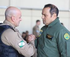 Na ocasião, o tenente-coronel Andrey Müller Iark transmitiu a função ao tenente-coronel Márcio Valim de Souza