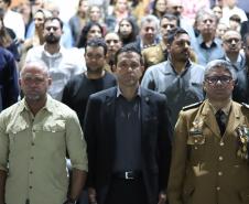 Durante a solenidade, foram entregues a Medalha “Guardião do Norte Pioneiro” e a Medalha Policial Militar