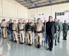 Na ocasião, o tenente-coronel Andrey Müller Iark transmitiu a função ao tenente-coronel Márcio Valim de Souza