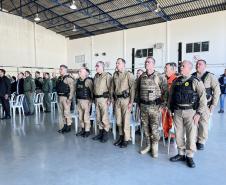 Na ocasião, o tenente-coronel Andrey Müller Iark transmitiu a função ao tenente-coronel Márcio Valim de Souza