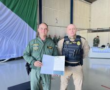 Na ocasião, o tenente-coronel Andrey Müller Iark transmitiu a função ao tenente-coronel Márcio Valim de Souza