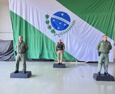 Na ocasião, o tenente-coronel Andrey Müller Iark transmitiu a função ao tenente-coronel Márcio Valim de Souza