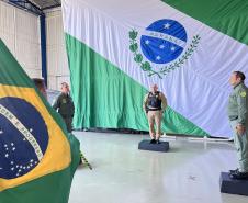 Na ocasião, o tenente-coronel Andrey Müller Iark transmitiu a função ao tenente-coronel Márcio Valim de Souza
