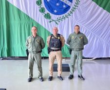 Na ocasião, o tenente-coronel Andrey Müller Iark transmitiu a função ao tenente-coronel Márcio Valim de Souza