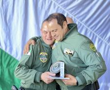 Na ocasião, o tenente-coronel Andrey Müller Iark transmitiu a função ao tenente-coronel Márcio Valim de Souza