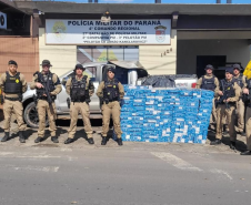 PMPR apreende 2,4 mil maços de cigarros e prende homem após fuga em Mallet