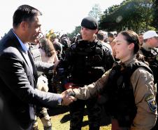 Policiais da PMPR concluem treinamento para escolta de autoridades e comboios