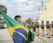 Durante a solenidade, foi ressaltada a trajetória do 20º BPM, criado em 7 de junho de 2006