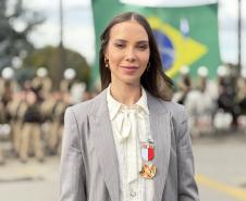  O evento reuniu autoridades militares e civis, veteranos, policiais da ativa, familiares e convidados para celebrar a trajetória da Cavalaria paranaense