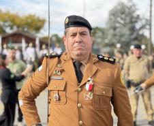  O evento reuniu autoridades militares e civis, veteranos, policiais da ativa, familiares e convidados para celebrar a trajetória da Cavalaria paranaense