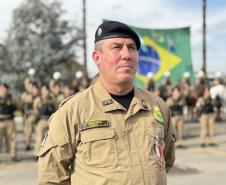  O evento reuniu autoridades militares e civis, veteranos, policiais da ativa, familiares e convidados para celebrar a trajetória da Cavalaria paranaense