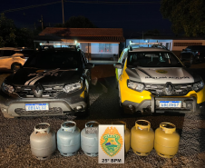 PMPR e PCPR prendem homem por receptação e recuperam botijões furtados em Icaraíma