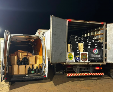 Ação integrada apreende mais de R$ 1,5 milhão em vinhos e mercadorias contrabandeadas em Barracão