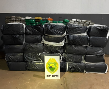 PMPR apreende 729 quilos de maconha em barracão comercial de Sarandi