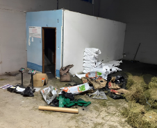 PMPR apreende 729 quilos de maconha em barracão comercial de Sarandi