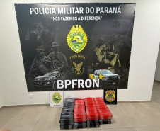 PMPR e PF apreendem 136 quilos de maconha e prendem homem na BR-277