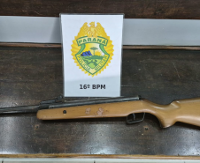 PMPR prende homem e apreende arma de fogo durante cumprimento de mandado em Guarapuava
