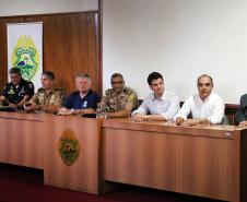 São josé dos Pinhais, 05 de Janeiro de 2018. Lançamento da Operação Verão Curitiba, realizado na Academia Policial Militar do Guatupê.