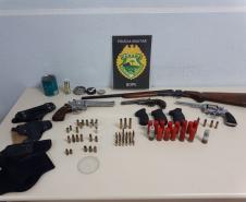 RONE apreende armas de fogo, munições e apetrechos durante abordagem na RMC

