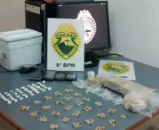 Mais de R$ 20 mil em drogas são apreendidas pela PM em Guaratuba; cinco são encaminhados
