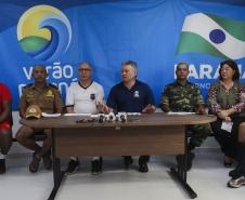 Mesa diretiva da esquerda para direita: Paulo Cuzlop - IAP / Ten
