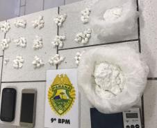 Atuação preventiva da PM contra o tráfico de drogas resulta em dois presos e drogas apreendidas em Guaratuba