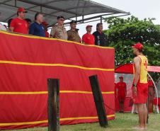 Da Esuerda para direita:Cel. QOBM Fabio Mariano de Oliveira Comandante do Corpo de Bombeiros /Cel. QOPM Élio de Oliveira Manoel Secretário Chefe da Casa Militar e Coordenador Geral do Verão Paraná / Cel. QOPM Maurício Tortato Comandante geral da polícia Militar /Cel. QOPM Chehade Elias Geha Comandante do 6º CRPM